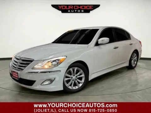 White 2012 Hyundai Genesis 3.8L for sale in Joliet, IL