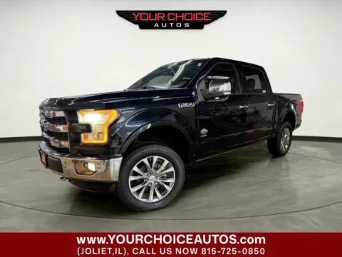 Black 2016 Ford F-150 King Ranch 4x4 4dr SuperCrew 5.5 ft. SB for sale in Joliet, IL