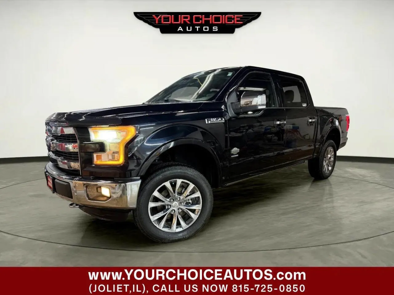Black 2016 Ford F-150 King Ranch 4x4 4dr SuperCrew 5.5 ft. SB for sale in Joliet, IL