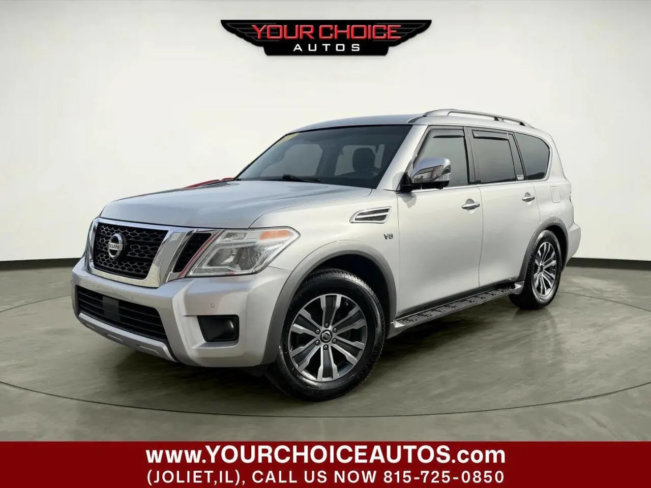 Silver 2017 Nissan Armada SL for sale in Joliet, IL