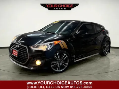 Black 2016 Hyundai Veloster Turbo for sale in Joliet, IL