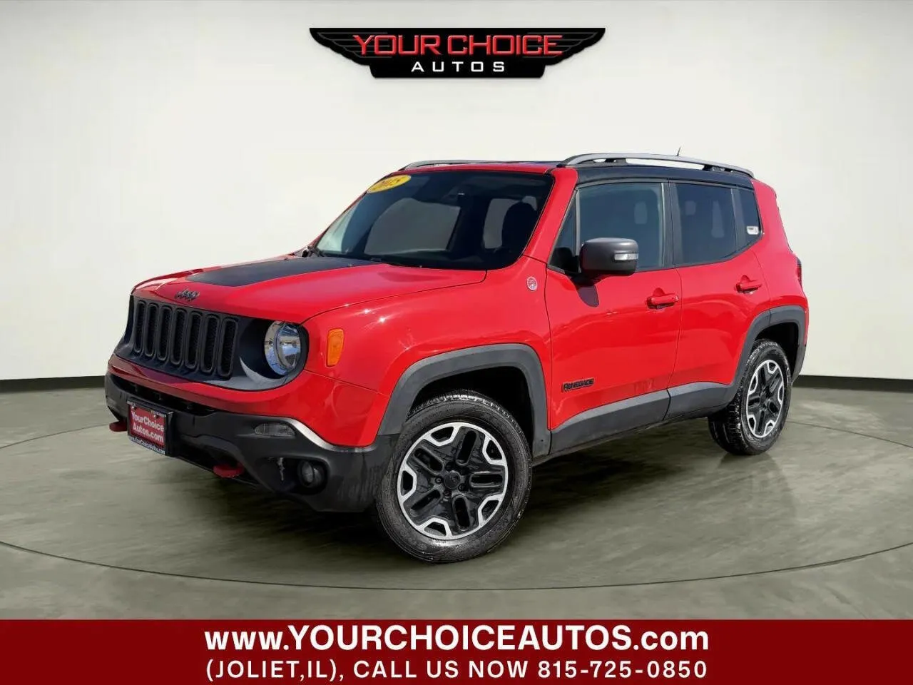 Red 2015 Jeep Renegade Trailhawk for sale in Joliet, IL