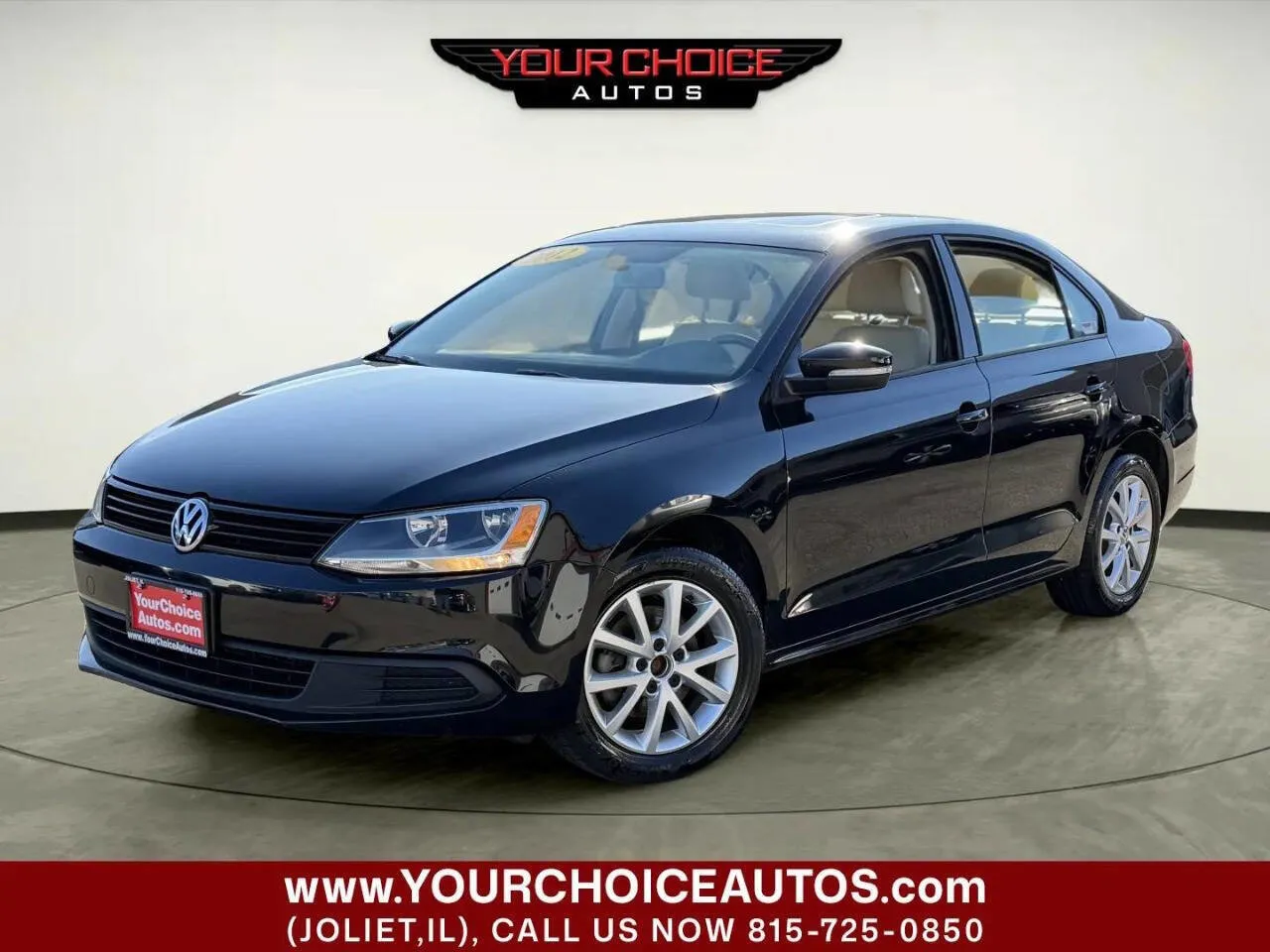 Black 2012 Volkswagen Jetta Sedan SE 4dr Sedan 6A w/ Convenience and Sunroof for sale in Joliet, IL