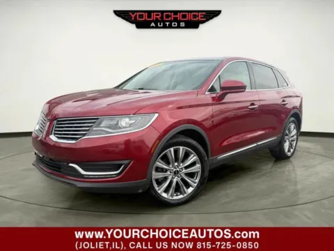 Red 2016 Lincoln MKX Reserve for sale in Joliet, IL