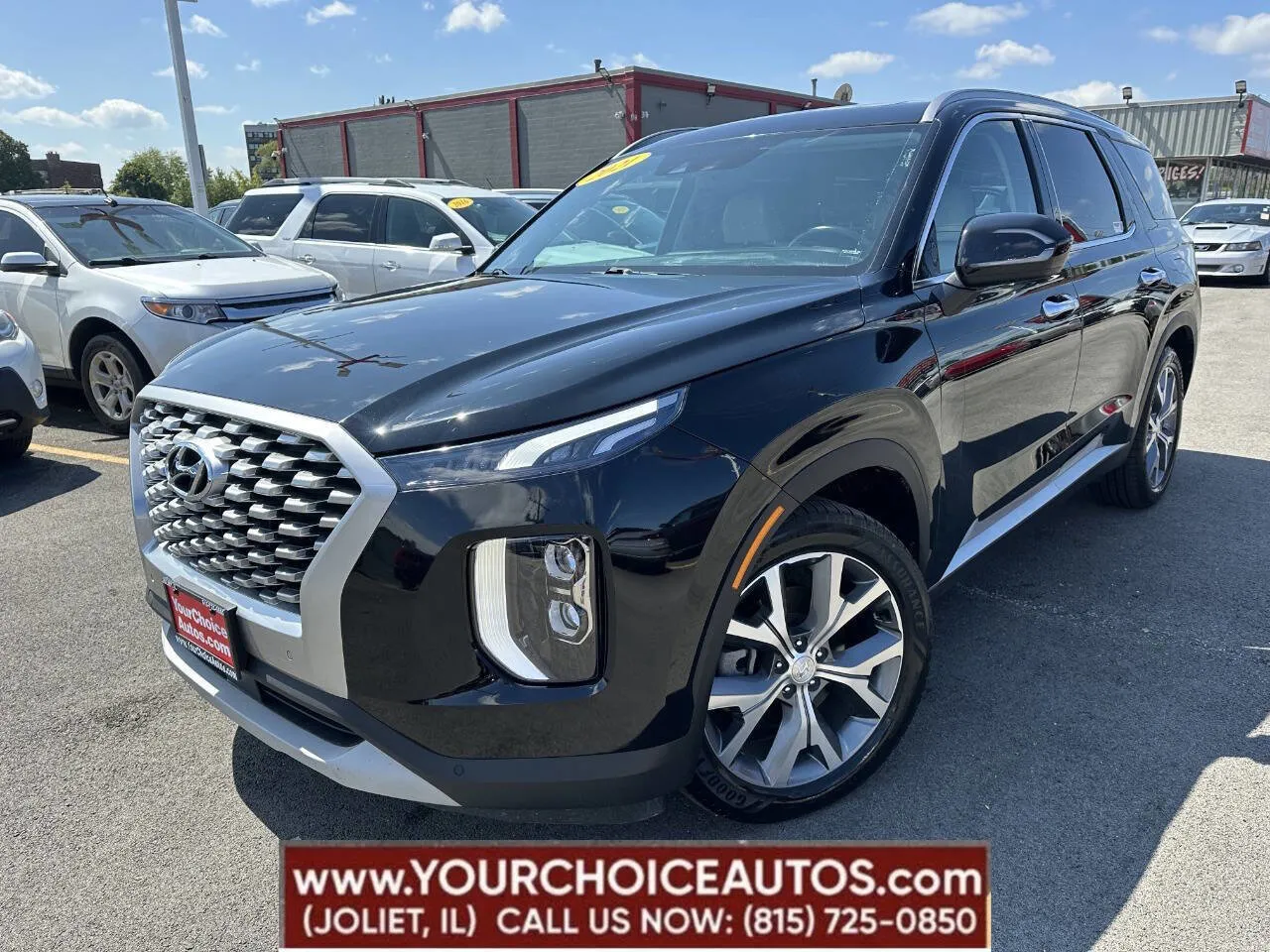 Black 2021 Hyundai Palisade SEL for sale in Joliet, IL