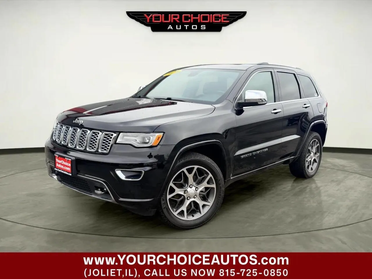 Black 2020 Jeep Grand Cherokee Overland for sale in Joliet, IL
