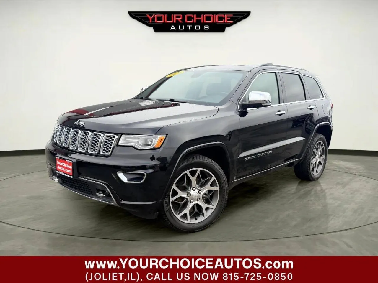 Black 2020 Jeep Grand Cherokee Overland for sale in Joliet, IL