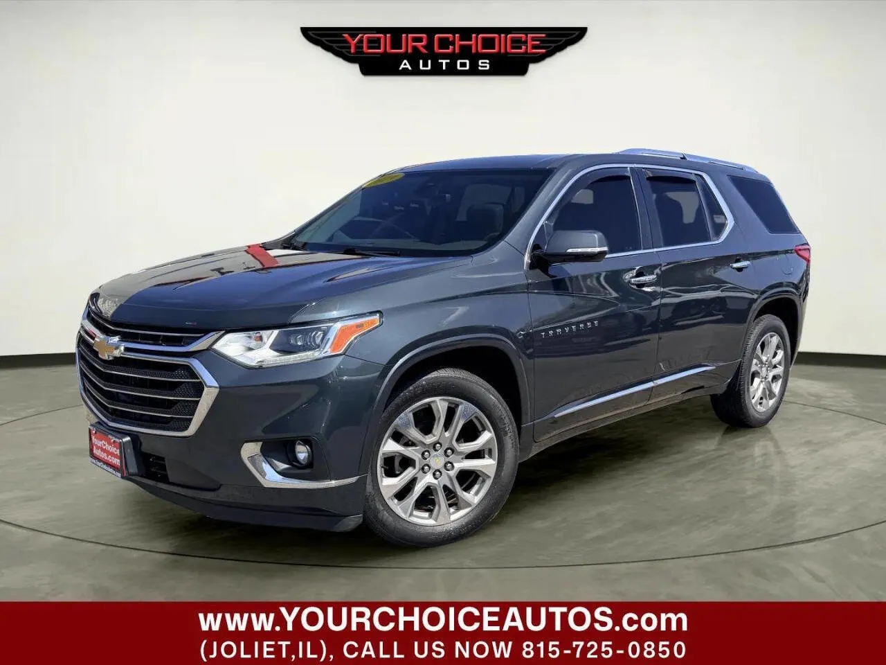 Gray 2019 Chevrolet Traverse Premier for sale in Joliet, IL