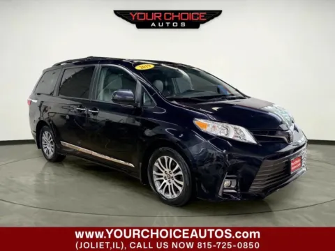 Black 2019 Toyota Sienna XLE 8 Passenger 4dr Mini Van for sale in Joliet, IL