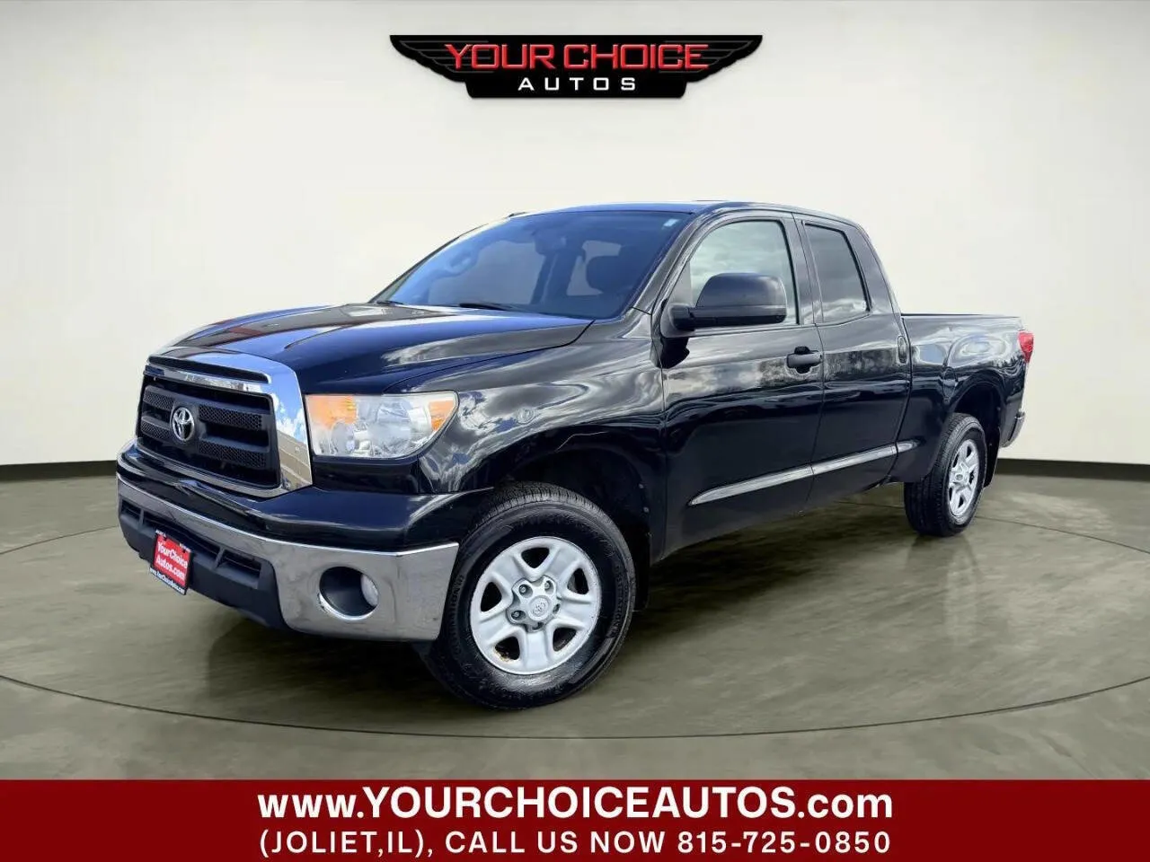 Black 2012 Toyota Tundra 4WD Truck Grade 4x4 4dr Double Cab Pickup SB (5.7L V8 FFV) for sale in Joliet, IL