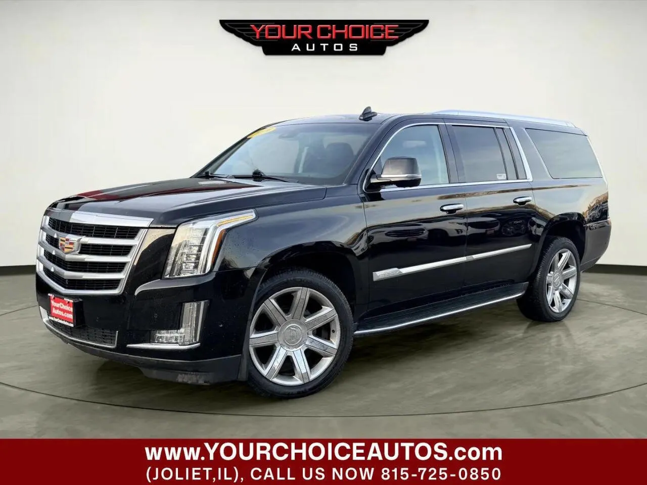 Black 2019 Cadillac Escalade ESV Luxury for sale in Joliet, IL