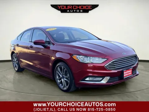 Red 2017 Ford Fusion SE for sale in Joliet, IL