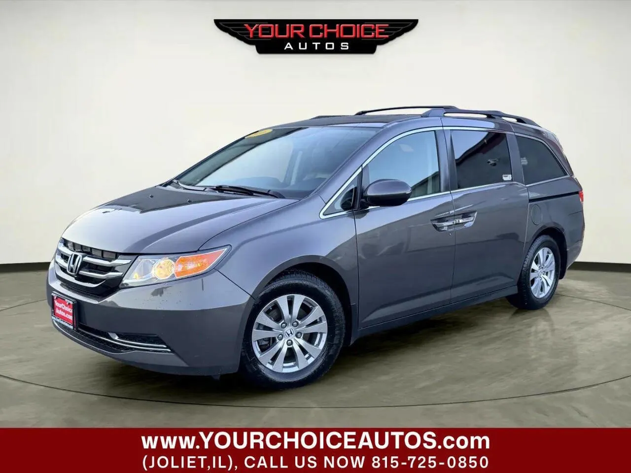 Gray 2016 Honda Odyssey EX-L for sale in Joliet, IL