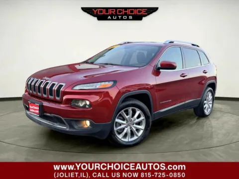 Red 2015 Jeep Cherokee Limited for sale in Joliet, IL