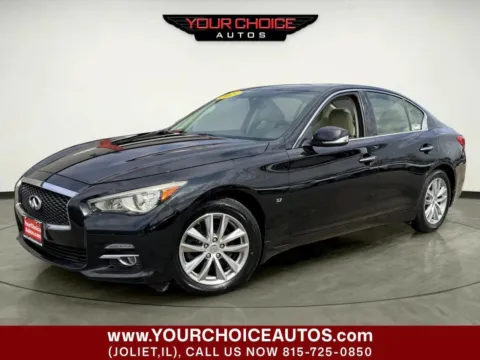 Black 2015 INFINITI Q50 Premium for sale in Joliet, IL