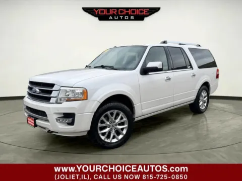 White 2017 Ford Expedition EL Limited for sale in Joliet, IL