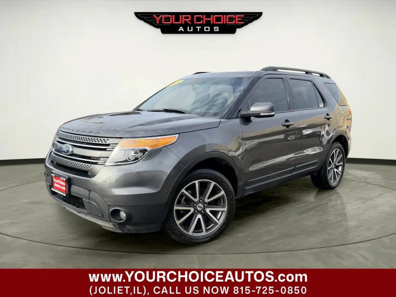 Gray 2015 Ford Explorer XLT for sale in Joliet, IL