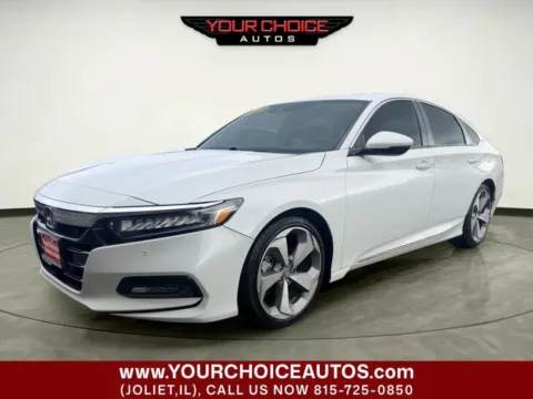 White 2018 Honda Accord Sedan Touring 1.5T for sale in Joliet, IL