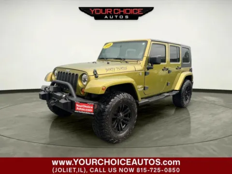 Green 2008 Jeep Wrangler Unlimited Sahara for sale in Joliet, IL