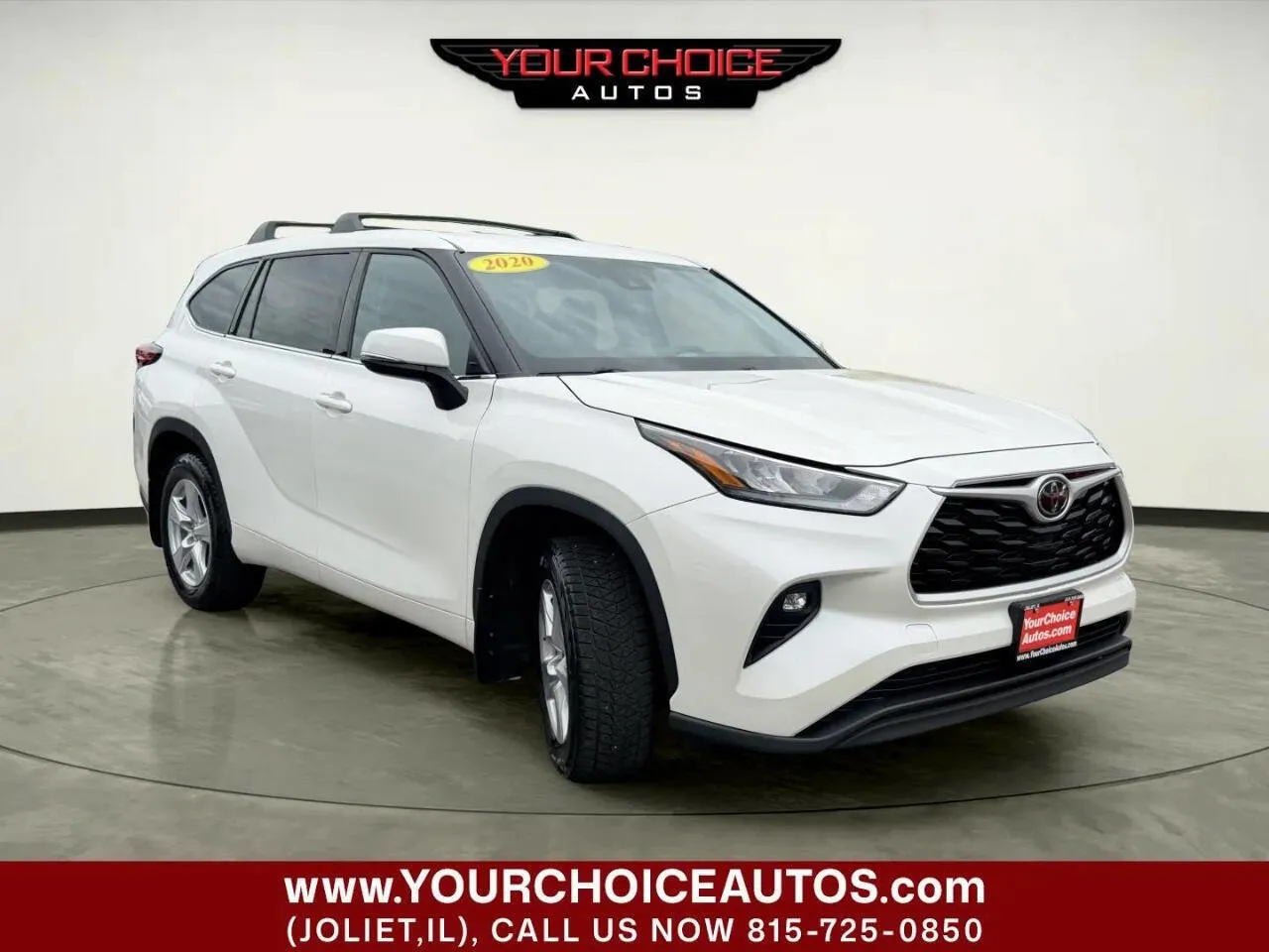 White 2020 Toyota Highlander LE AWD 4dr SUV for sale in Joliet, IL