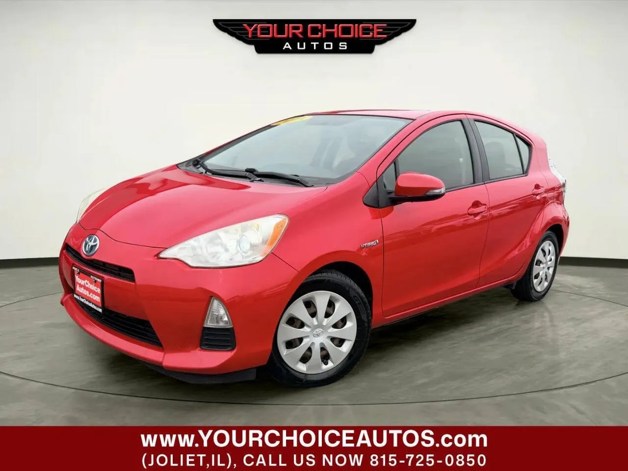 Red 2013 Toyota Prius c Two 4dr Hatchback for sale in Joliet, IL