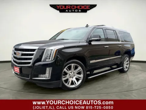 Black 2015 Cadillac Escalade ESV Premium for sale in Joliet, IL