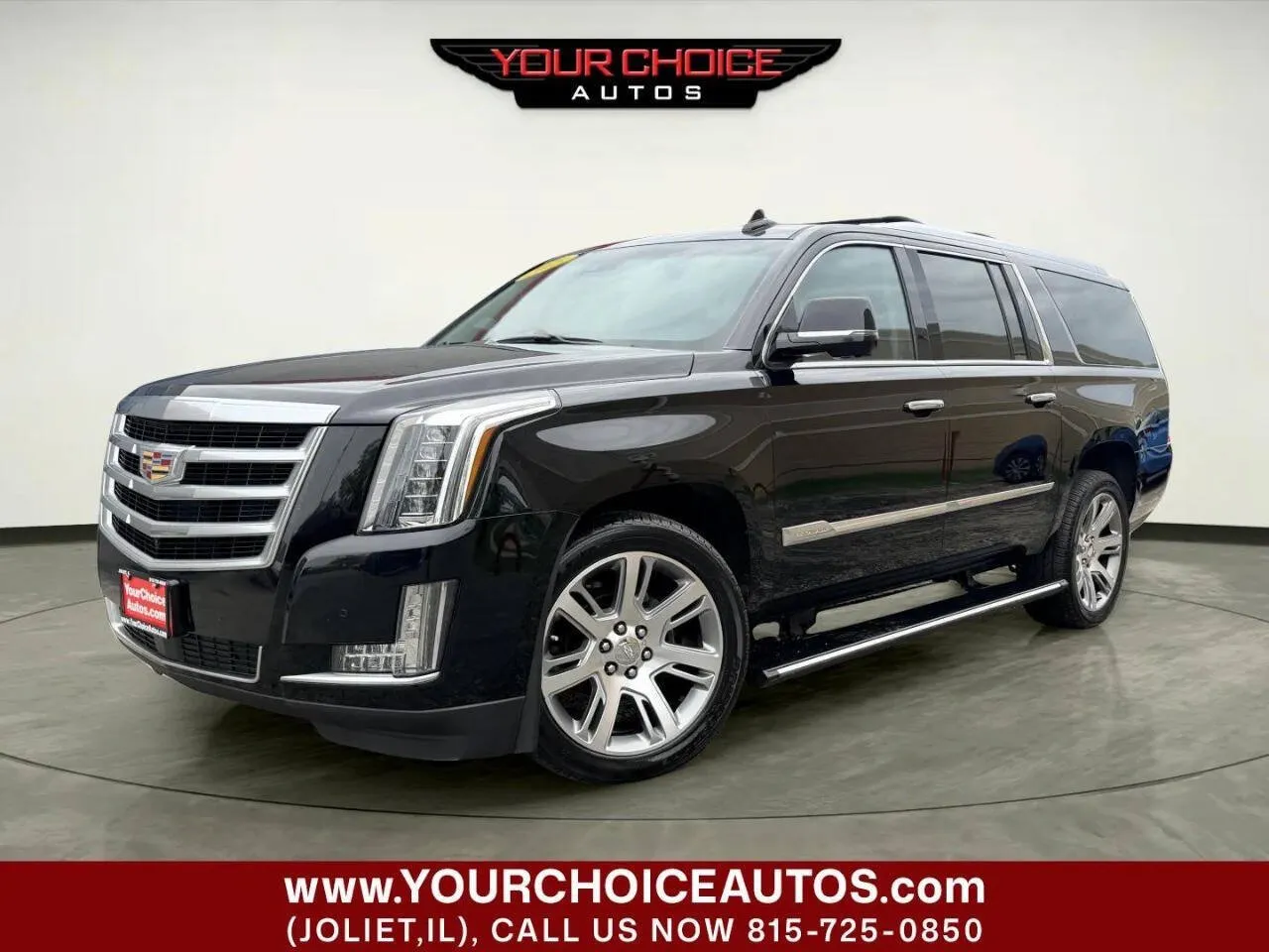 Black 2015 Cadillac Escalade ESV Premium for sale in Joliet, IL