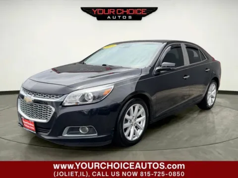Black 2015 Chevrolet Malibu LTZ for sale in Joliet, IL