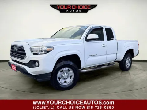 White 2018 Toyota Tacoma SR5 4x4 4dr Access Cab 6.1 ft LB for sale in Joliet, IL
