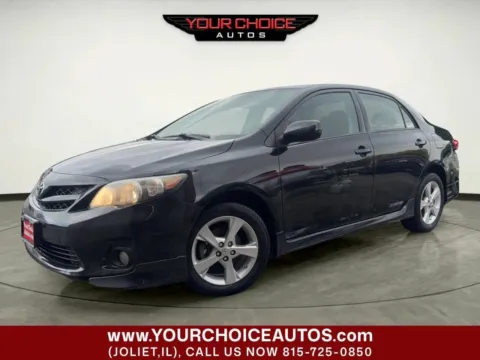 Black 2012 Toyota Corolla S 4dr Sedan 4A for sale in Joliet, IL