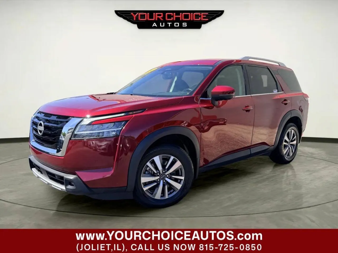 Red 2022 Nissan Pathfinder SL for sale in Joliet, IL