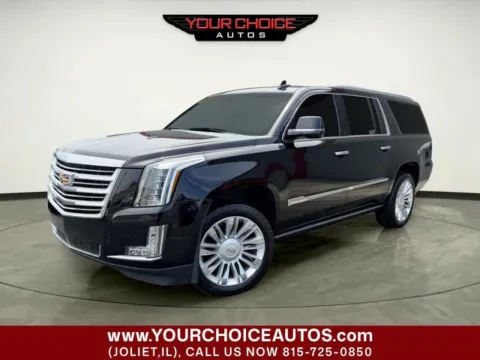 Black 2016 Cadillac Escalade ESV Platinum for sale in Joliet, IL