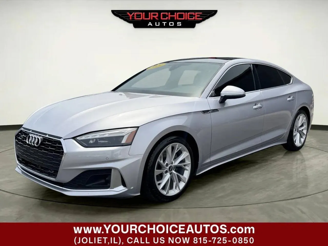 Silver 2021 Audi A5 Sportback Premium Plus for sale in Joliet, IL