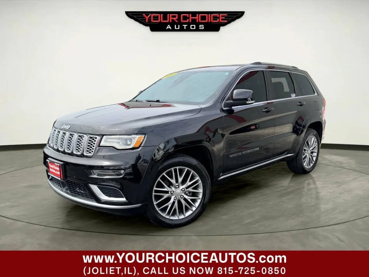 Black 2017 Jeep Grand Cherokee Summit for sale in Joliet, IL