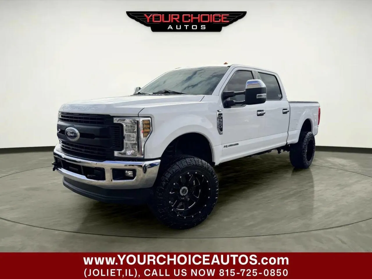 White 2019 Ford Super Duty F-350 SRW XLT 4x4 4dr Crew Cab 6.8 ft. SB SRW Pickup for sale in Joliet, IL
