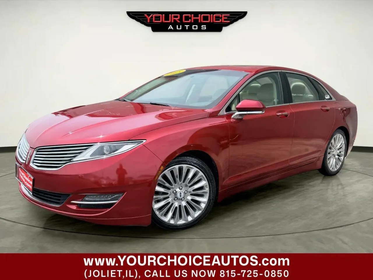 Red 2015 Lincoln MKZ Base AWD 4dr Sedan for sale in Joliet, IL