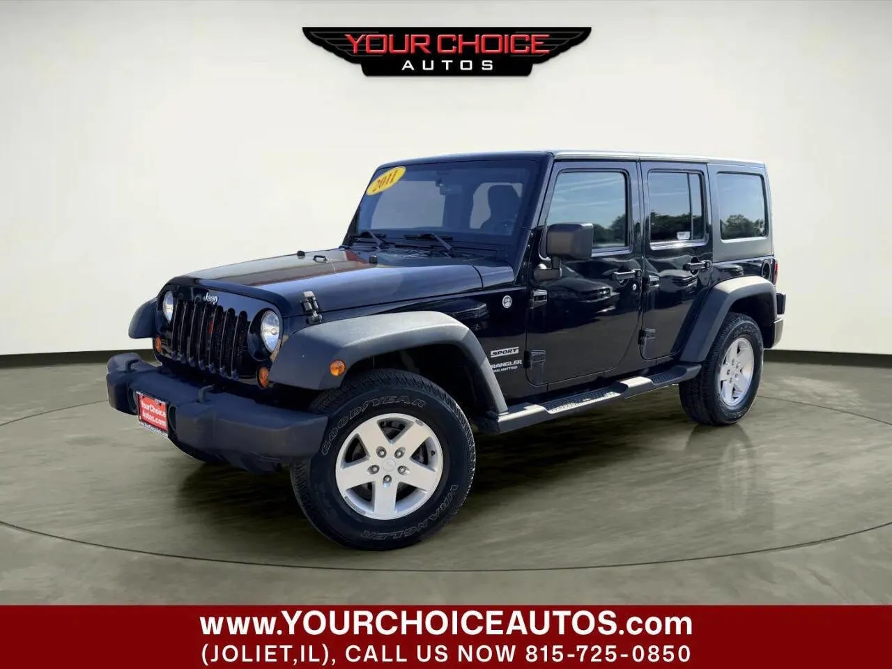 Black 2011 Jeep Wrangler Unlimited Sport for sale in Joliet, IL