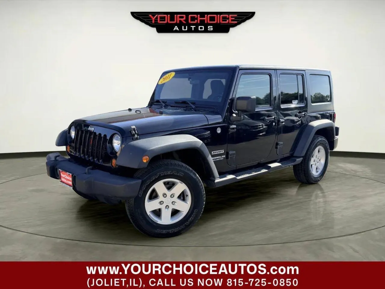 Black 2011 Jeep Wrangler Unlimited Sport for sale in Joliet, IL