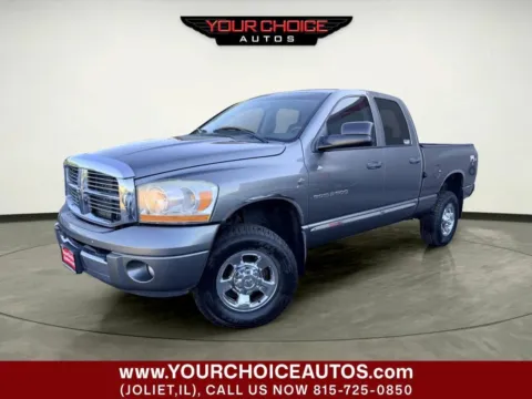 Gray 2006 Dodge Ram 2500 Laramie 4x4 4dr Quad Cab 6.3 ft. SB Pickup for sale in Joliet, IL