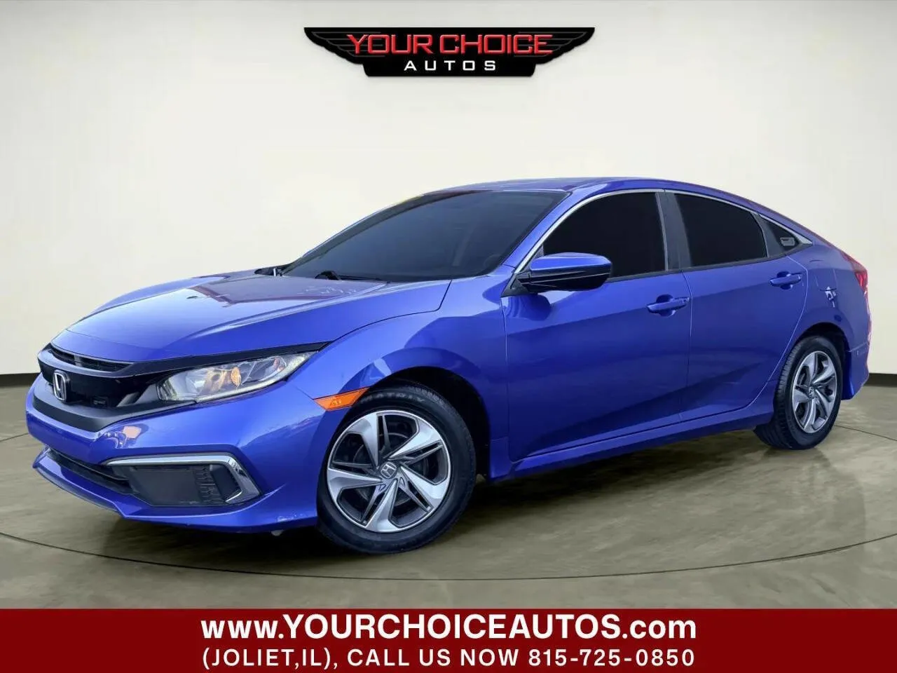 Blue 2020 Honda Civic Sedan LX for sale in Joliet, IL