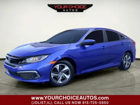 Blue 2020 Honda Civic Sedan LX for sale in Joliet, IL
