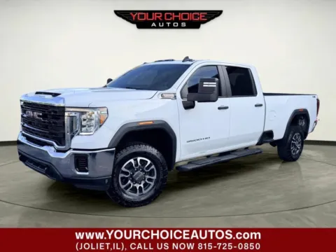 White 2021 GMC Sierra 3500 HD Base 4x4 4dr Crew Cab SB SRW for sale in Joliet, IL