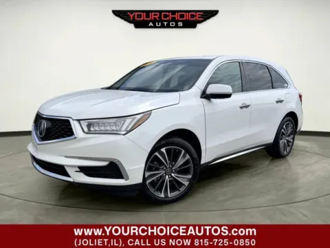 White 2020 Acura MDX w/Technology Pkg for sale in Joliet, IL