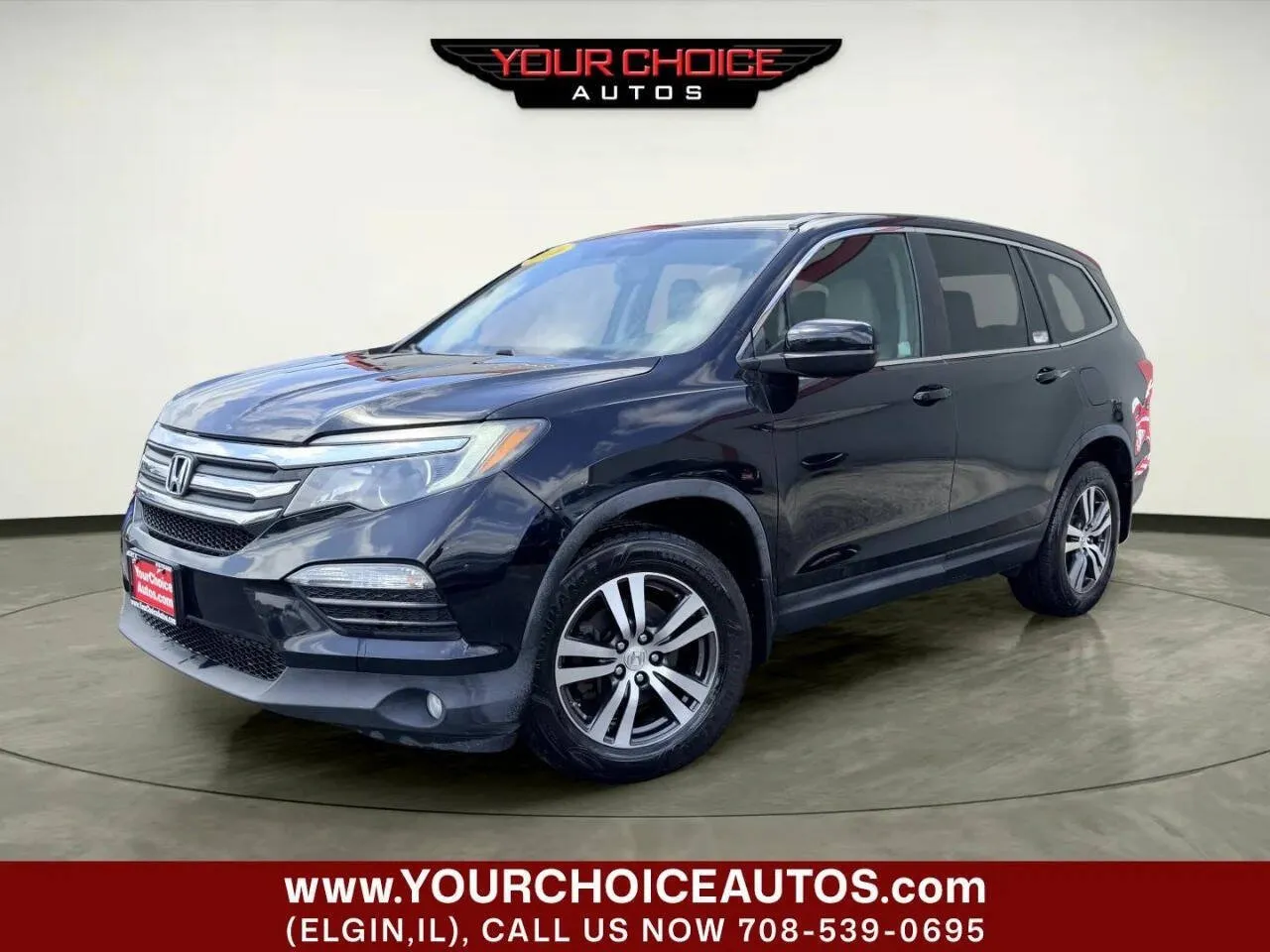 Black 2016 Honda Pilot EX-L for sale in Joliet, IL