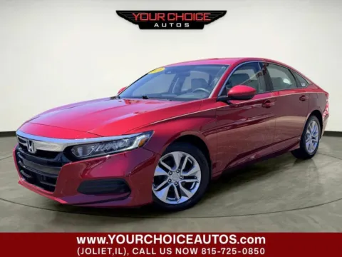 Red 2018 Honda Accord Sedan LX 1.5T for sale in Joliet, IL