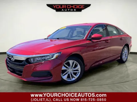 Red 2018 Honda Accord Sedan LX 1.5T for sale in Joliet, IL