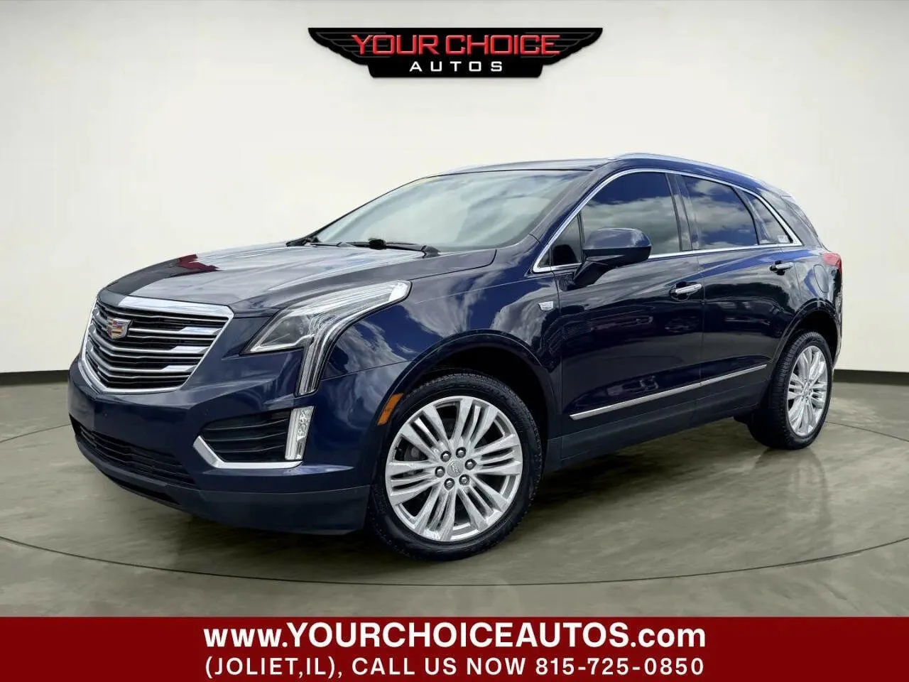Blue 2017 Cadillac XT5 Premium Luxury FWD for sale in Joliet, IL