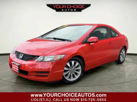 Red 2010 Honda Civic Cpe EX for sale in Joliet, IL