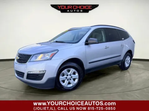 Silver 2017 Chevrolet Traverse LS for sale in Joliet, IL