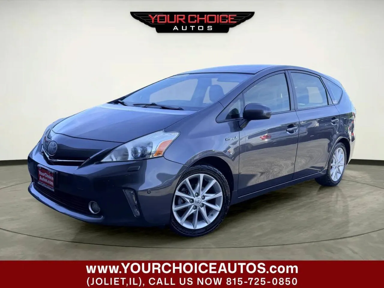 Gray 2012 Toyota Prius v Five 4dr Wagon for sale in Joliet, IL